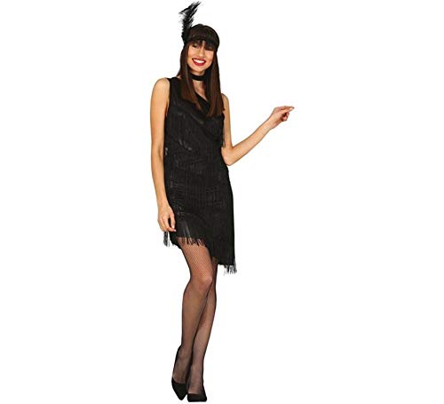 Fiestas Guirca 20er Jahre Charleston Kostüm Damen - Größe L 42–44 - Gatsby Kostüm Damen inkl. Burlesque Stirnband,...