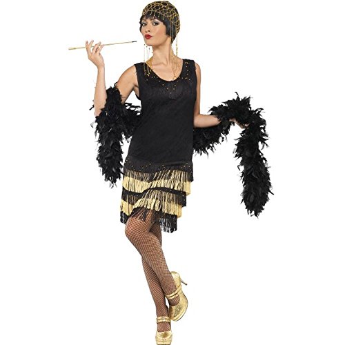 Smiffys 20er Jahre Damen Kostüm Charleston Flapper Karneval Fasching Gr.M