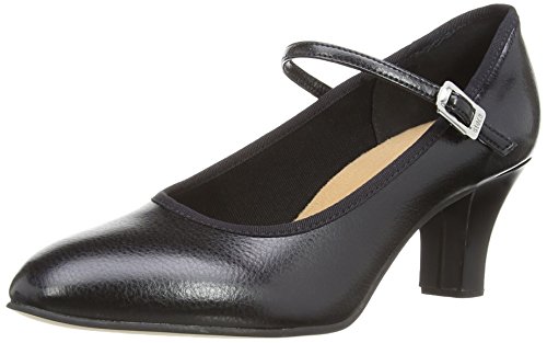 Kickline 2.5 Heel, Damen Jazz & Modern, Schwarz (Black), 42 EU (8 UK)